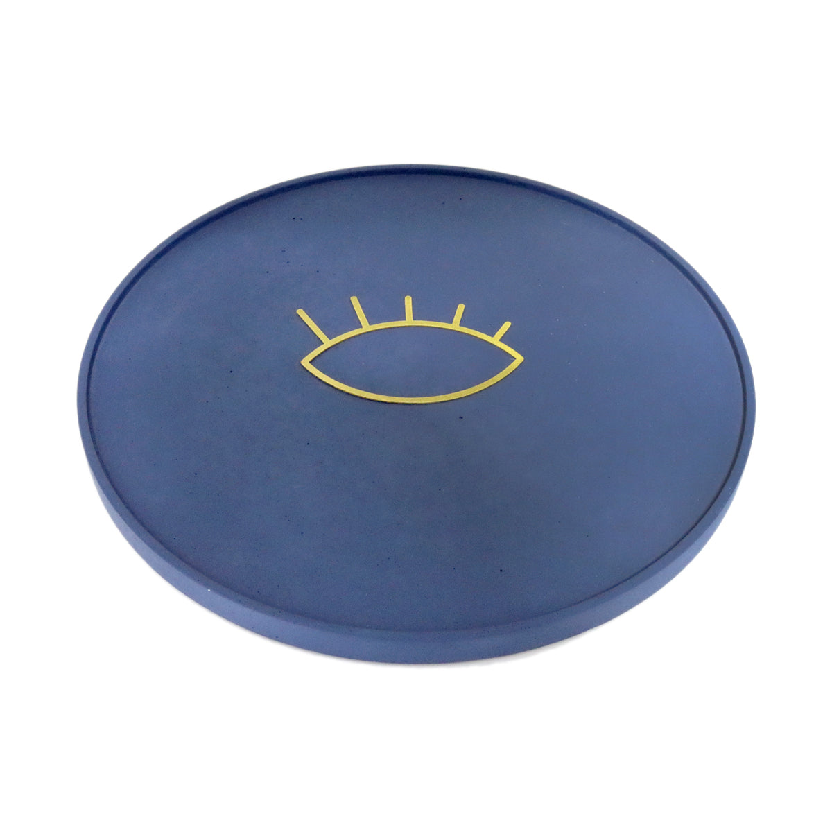 Buy Il Etait Une Fois Blue Brass Eye Round Tray Online for Women | Free 3-Hour Delivery in Dubai | Boom & Mellow UAE