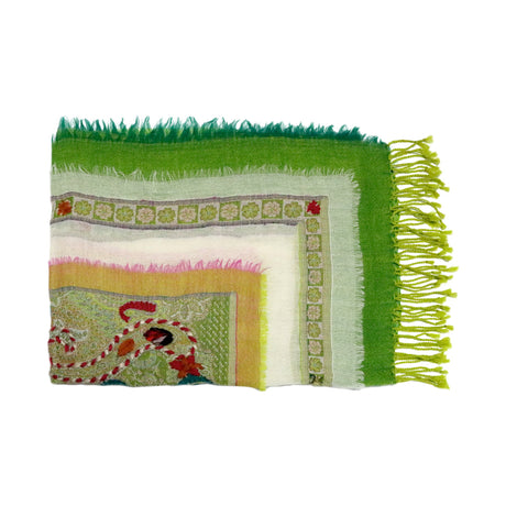 Buy You & Eye Green Flower Weave Shawl Online for Women | Free 3-Hour Delivery in Dubai | Boom & Mellow UAE