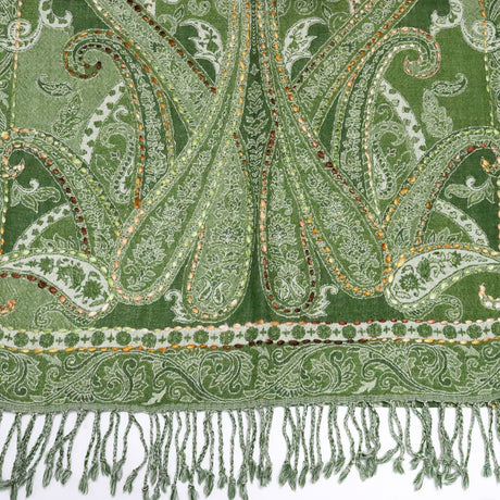 Buy You & Eye Green Paisley Weave Shawl Online for Women | Free 3-Hour Delivery in Dubai | Boom & Mellow UAE