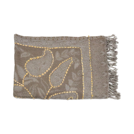 Buy You & Eye Dark Brown Paisley Weave Shawl Online for Women | Free 3-Hour Delivery in Dubai | Boom & Mellow UAE