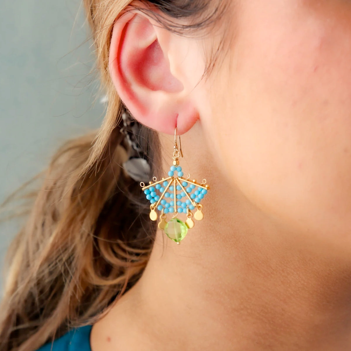 Buy Catherine Page Jewelry Turquoise Fandango Earrings Online for Women | Free 3-Hour Delivery in Dubai | Boom & Mellow UAE