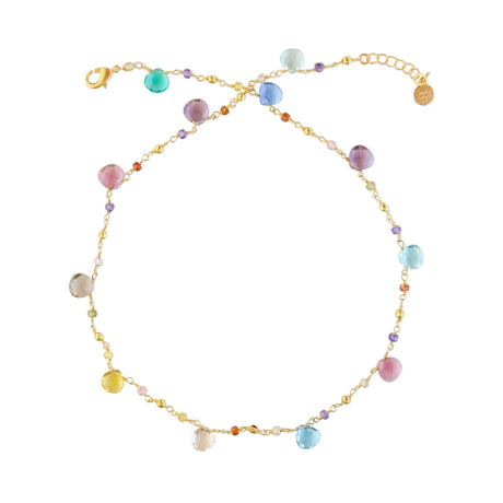 Buy Catherine Page Jewelry Gemstone Station Necklace Online for Women | Free 3-Hour Delivery in Dubai | Boom & Mellow UAE