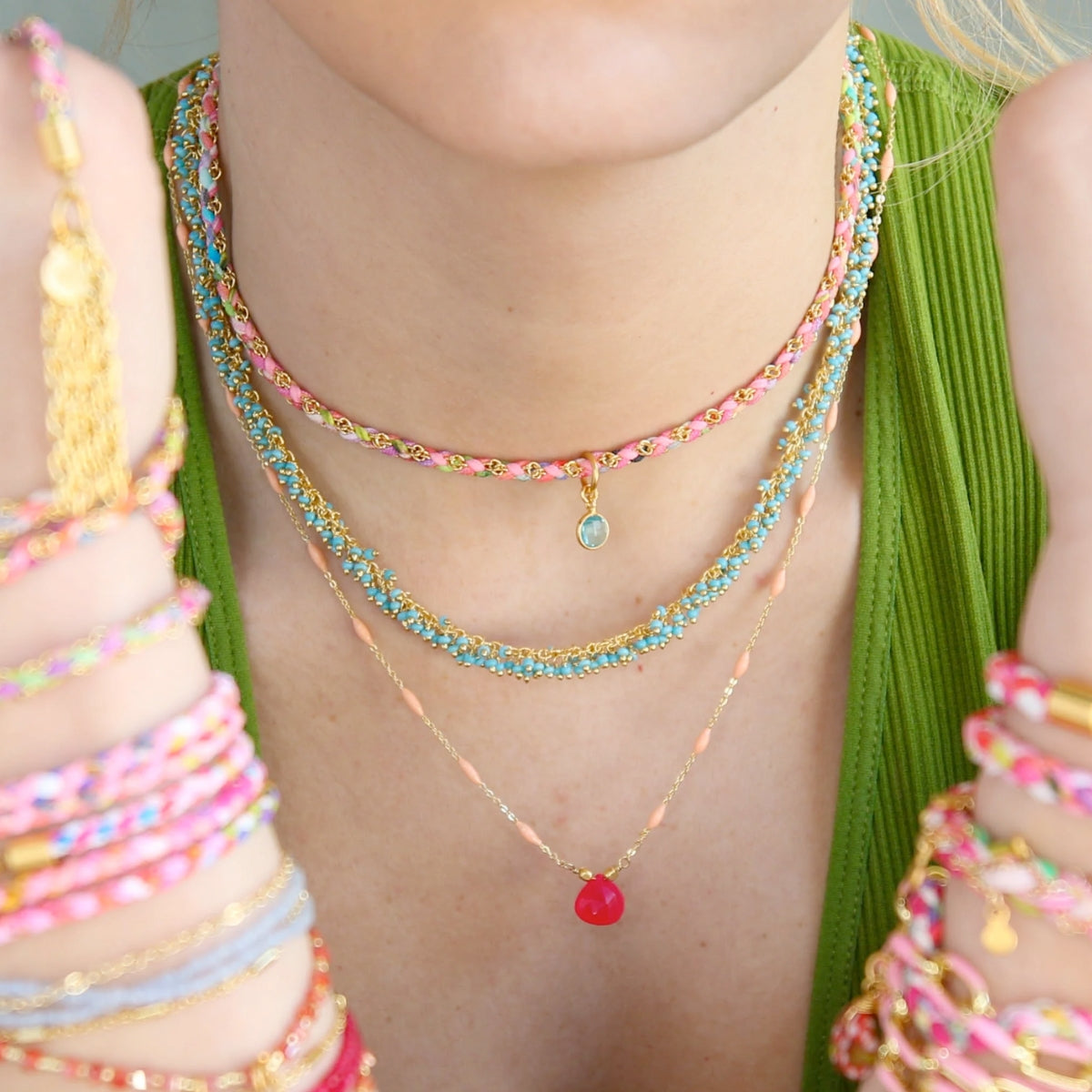 Buy Catherine Page Jewelry Sprinkles Short Necklace Online for Women | Free 3-Hour Delivery in Dubai | Boom & Mellow UAE