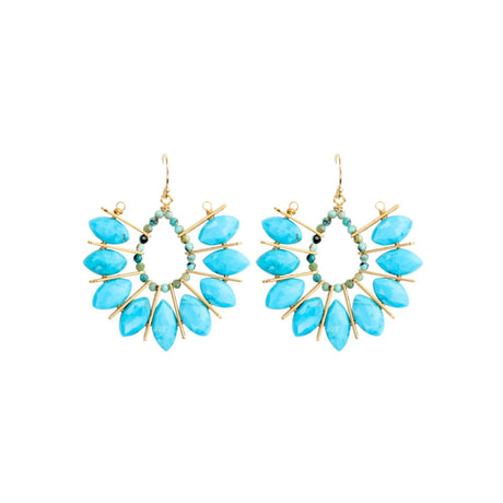 Buy Catherine Page Jewelry Turquoise Marquis Earrings Online for Women | Free 3-Hour Delivery in Dubai | Boom & Mellow UAE