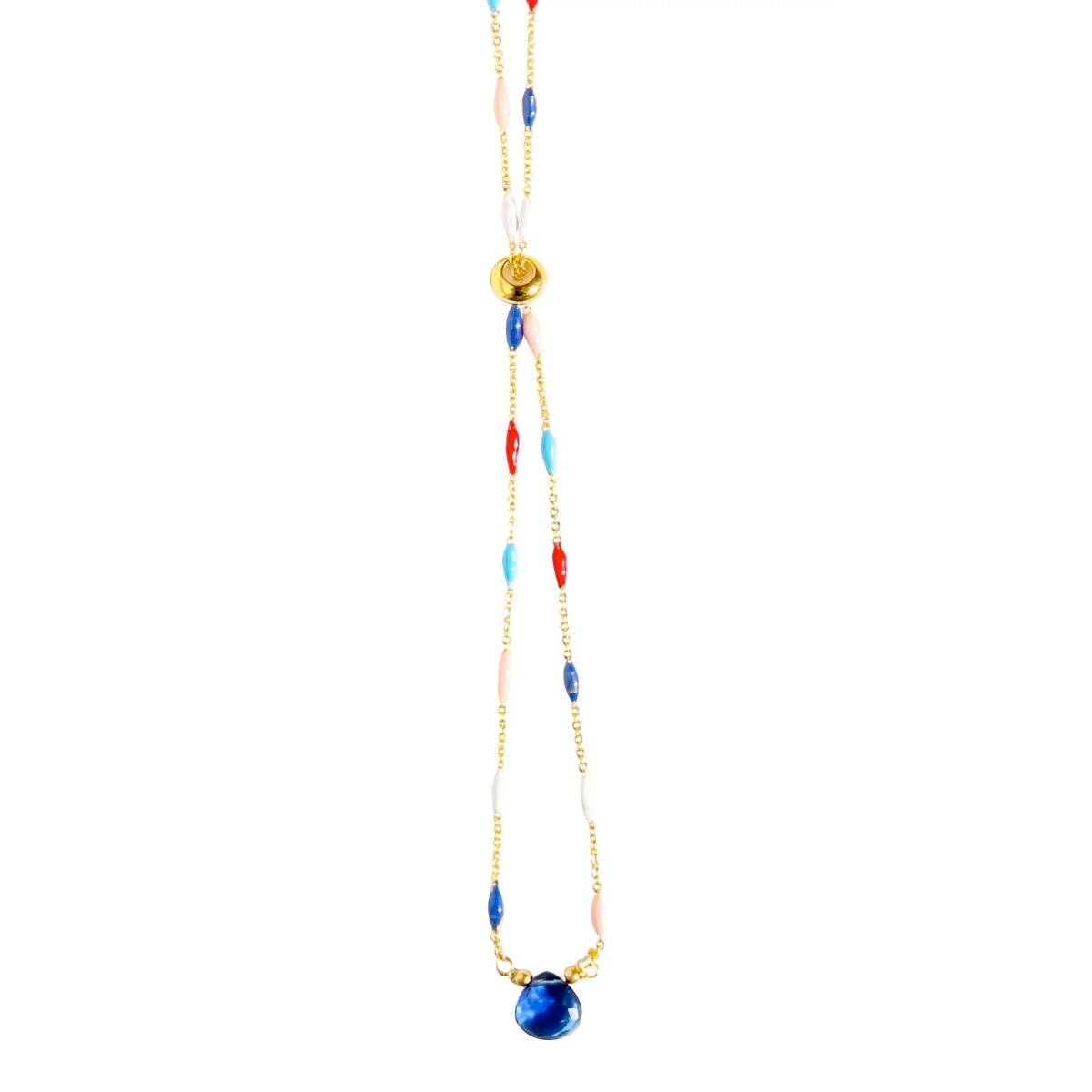 Buy Catherine Page Jewelry Blue Multi Pebble Layering Necklace Online for Women | Free 3-Hour Delivery in Dubai | Boom & Mellow UAE