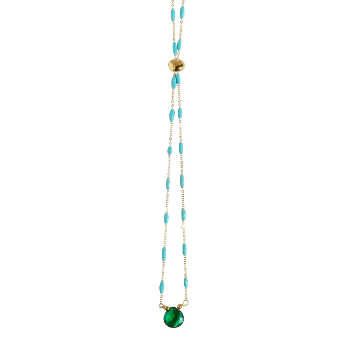 Buy Catherine Page Jewelry Turquoise Green Pebble Layering Necklace Online for Women | Free 3-Hour Delivery in Dubai | Boom & Mellow UAE