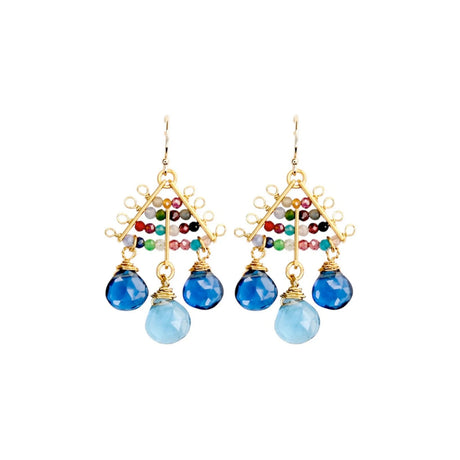 Buy Catherine Page Jewelry Blue Skipper Watusi Earrings Online for Women | Free 3-Hour Delivery in Dubai | Boom & Mellow UAE