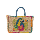 Buy Alex.Max Colorful Parrot Woven Straw Beach Bag Online for Women | Free 3-Hour Delivery in Dubai | Boom & Mellow UAE