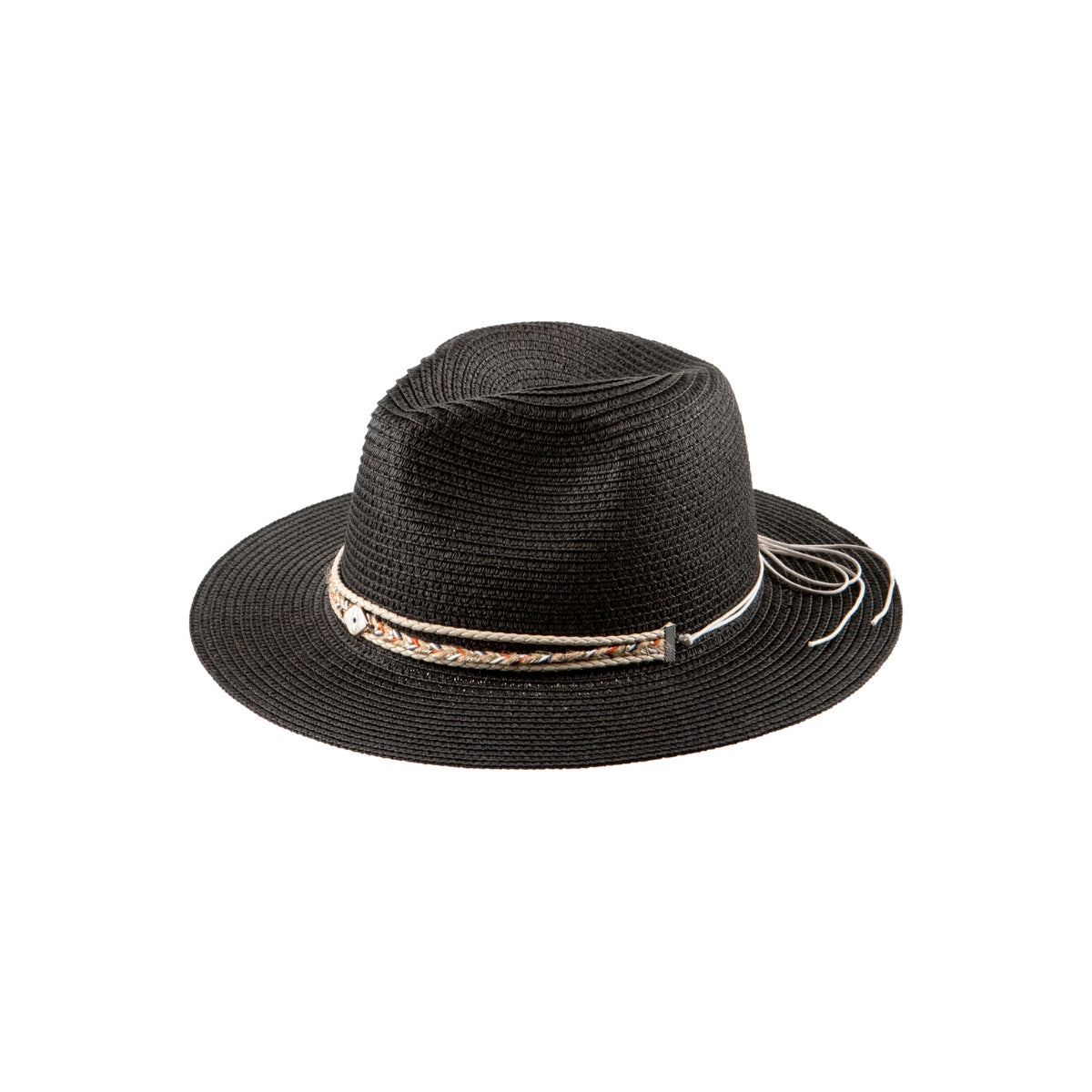 Buy Alex.Max Black Panama Hat with Braided Band Online for Women | Free 3-Hour Delivery in Dubai | Boom & Mellow UAE