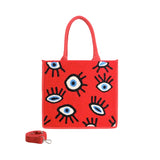 Buy America & Beyond Ruby Whimsical Wonder Eye Tote Bag Online for Women | Free 3-Hour Delivery in Dubai | Boom & Mellow UAE