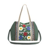 Buy America & Beyond Evergreen Floral Tote Bag Online for Women | Free 3-Hour Delivery in Dubai | Boom & Mellow UAE