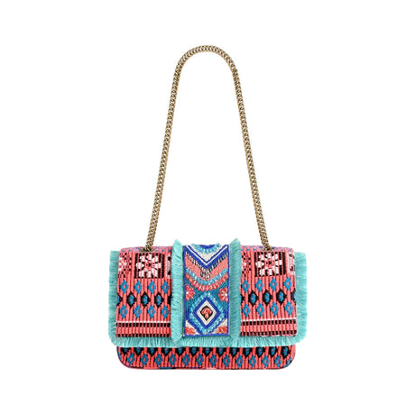 Buy America & Beyond Southwest Floral Bloom Beaded Shoulder Bag Online for Women | Free 3-Hour Delivery in Dubai | Boom & Mellow UAE