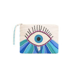 Buy America & Beyond Wanderlust Evil Eye Clutch Online for Women | Free 3-Hour Delivery in Dubai | Boom & Mellow UAE