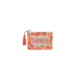 Buy America & Beyond Autumn Thankful Embroidered Pouch Online for Women | Free 3-Hour Delivery in Dubai | Boom & Mellow UAE