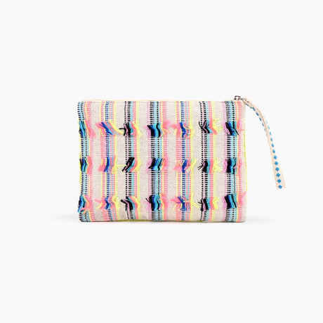 Buy America & Beyond Neon Lights Embellished Top Zip Clutch Online for Women | Free 3-Hour Delivery in Dubai | Boom & Mellow UAE