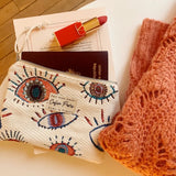 Cofin Paris Evil Eyes Small Zip Pouch | Boom & Mellow