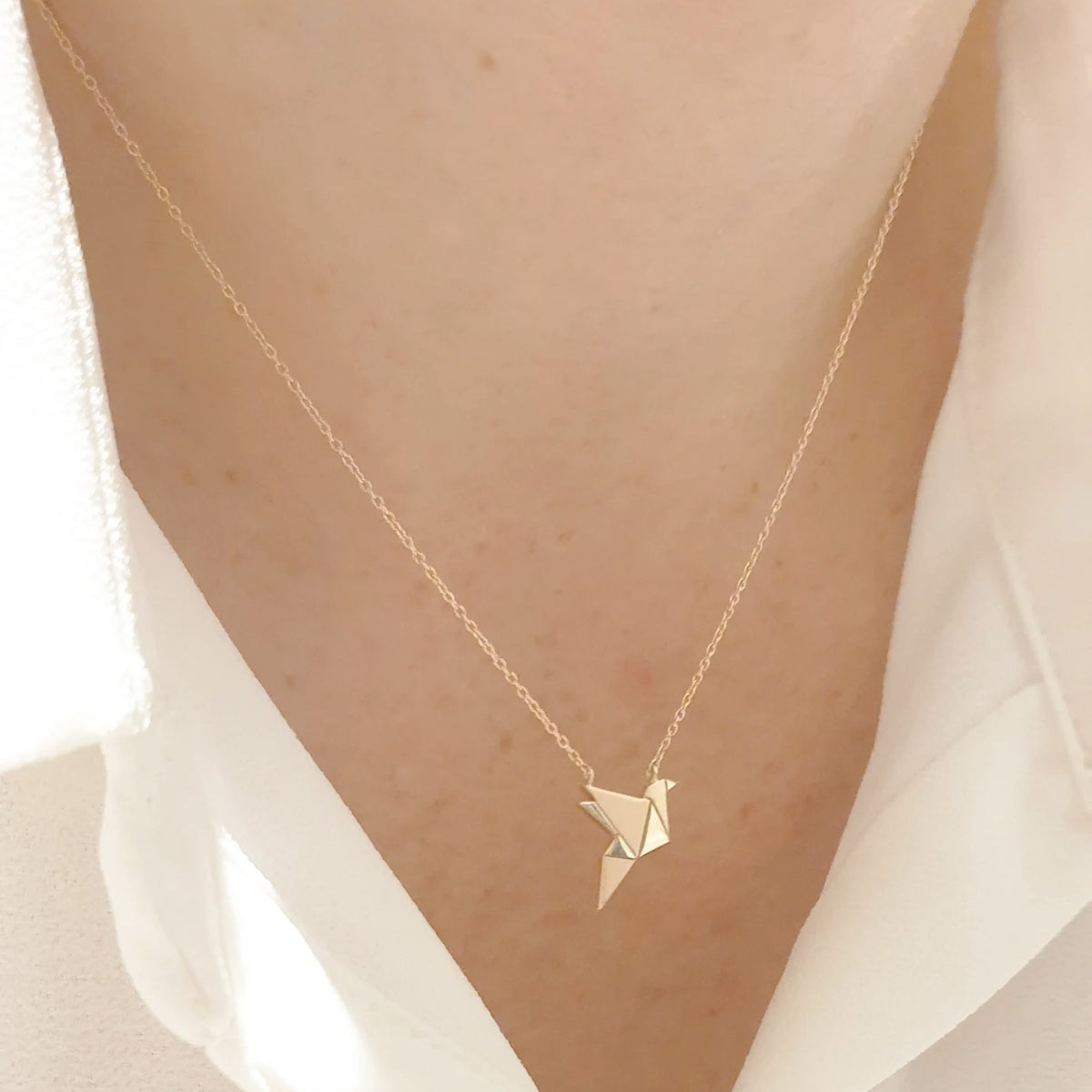 Buy By Delcy 18k Pink Gold Bird Necklace Online for Women | Boom & Mellow UAE