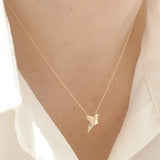 Buy By Delcy 18k Pink Gold Bird Necklace Online for Women | Boom & Mellow UAE