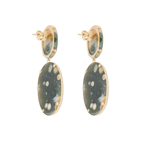 Brown Ocean Jasper Earrings