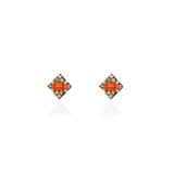 Buy By Delcy 18k Yellow Gold Orange Sapphire Apolo Earrings Online for Women | Free 3-Hour Delivery in Dubai | Boom & Mellow UAE