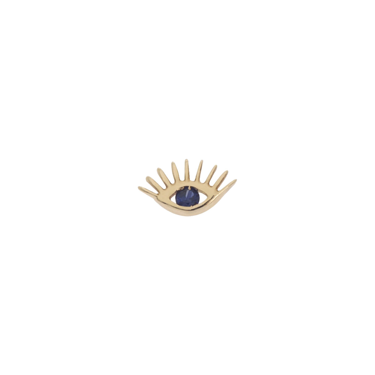 Buy Kismet by Milka 14k Roslow Gold Evil Eye Stud Earring Online for Women | Free 3-Hour Delivery in Dubai | Boom & Mellow UAE