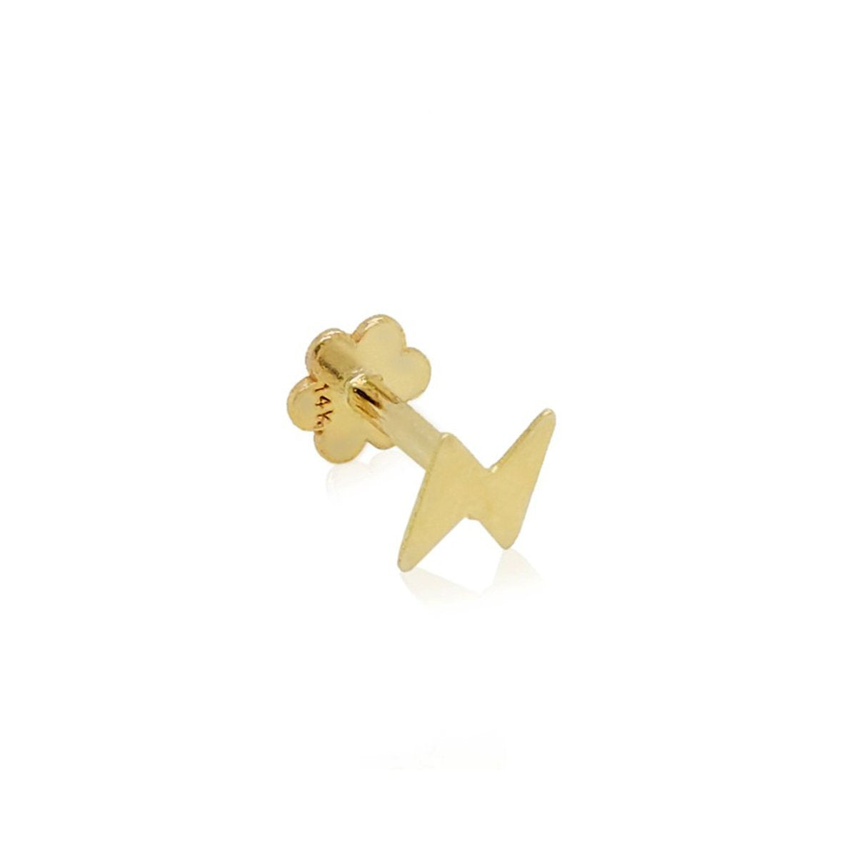 Buy P for Piercing Little Lightning Stud Online for Women | Free 3-Hour Delivery in Dubai | Boom & Mellow UAE