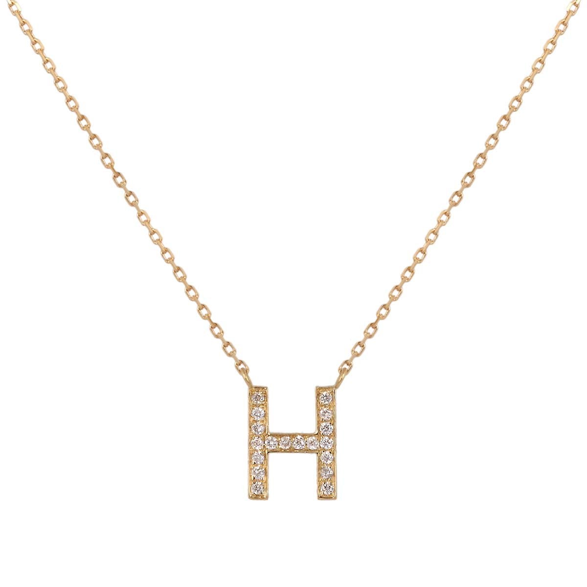 Ishq Personalized Pave Diamond Initial Necklace | Boom & Mellow