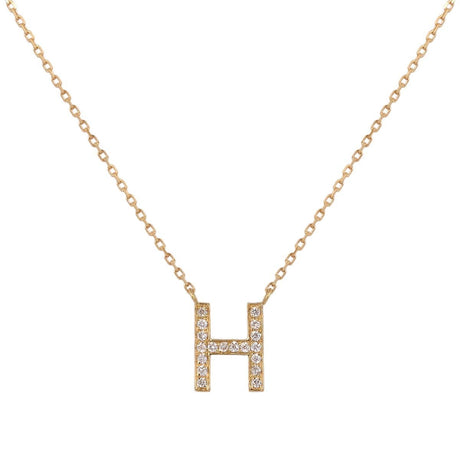 Ishq Personalized Pave Diamond Initial Necklace | Boom & Mellow