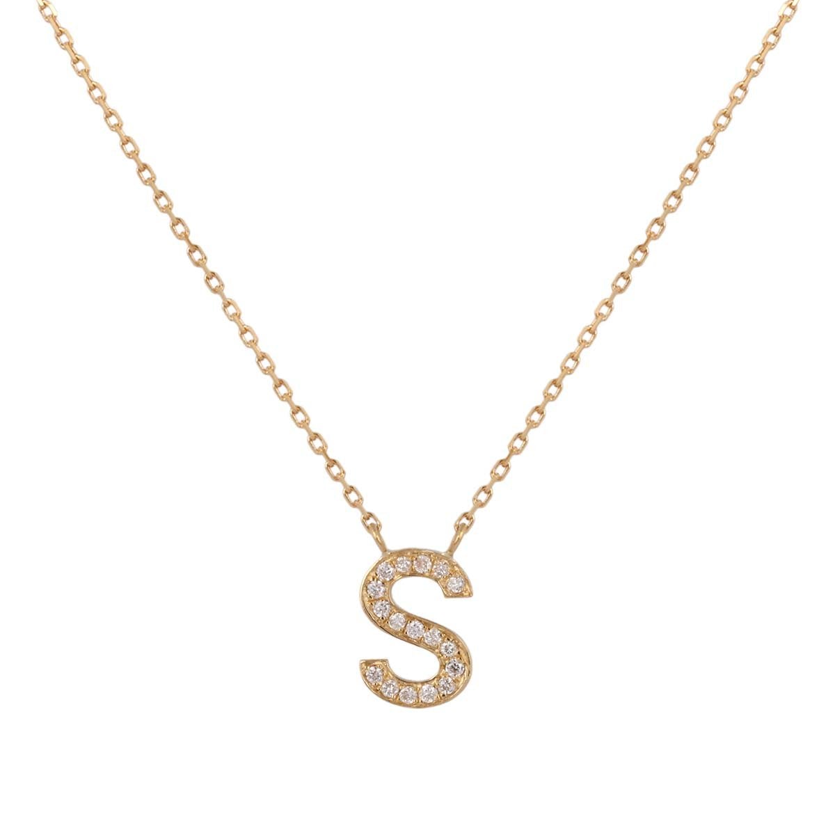 Ishq Personalized Pave Diamond Initial Necklace | Boom & Mellow