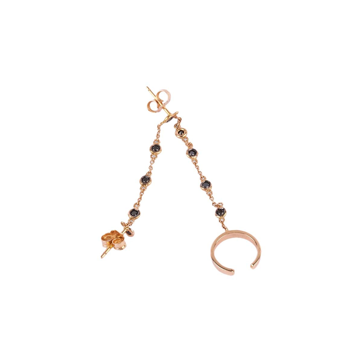 Buy Karolyn Brown Ear Cuff with Chain Solitaire Earring Online for Women | Free 3-Hour Delivery in Dubai | Boom & Mellow UAE