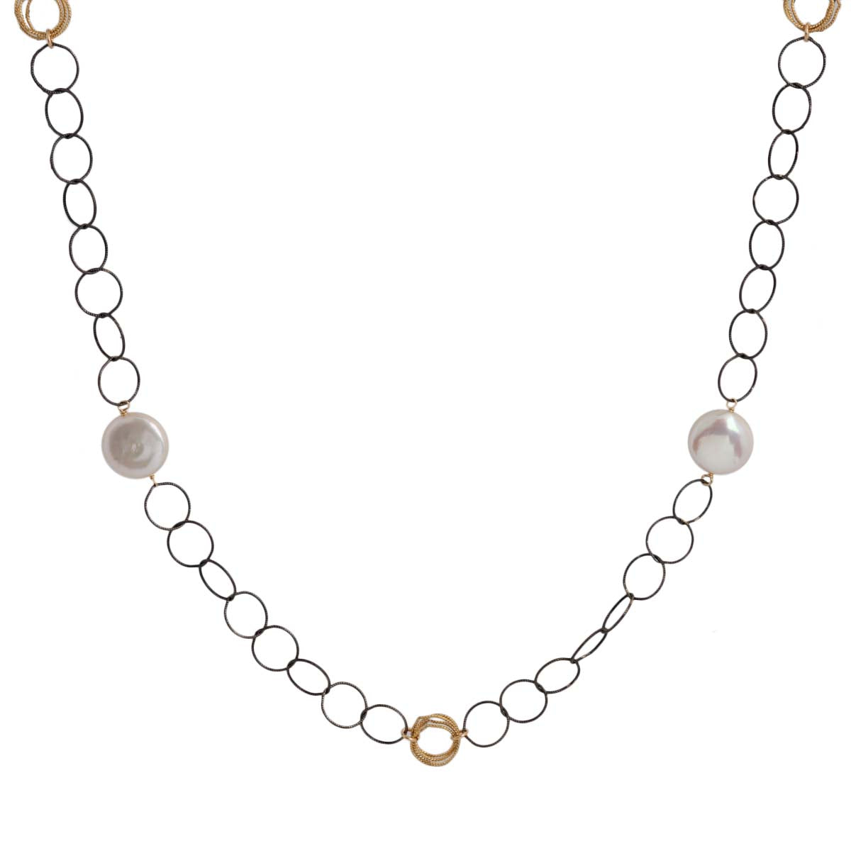 Buy Treisi Pearls Twisted Hoop Necklace Online for Women | Free 3-Hour Delivery in Dubai | Boom & Mellow UAE