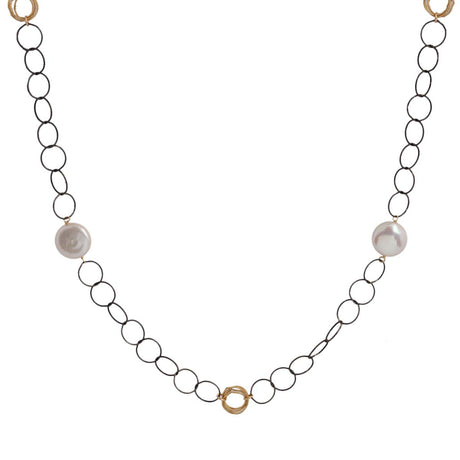 Buy Treisi Pearls Twisted Hoop Necklace Online for Women | Free 3-Hour Delivery in Dubai | Boom & Mellow UAE