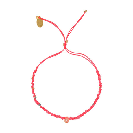 Buy By Johanne Topaz Neon Pink Cord Bracelet Online for Women | Free 3-Hour Delivery in Dubai | Boom & Mellow UAE