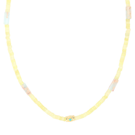 Buy You & Eye Eye Talisman Yellow Beads Choker Online for Women | Free 3-Hour Delivery in Dubai | Boom & Mellow UAE