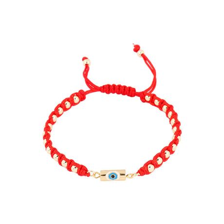 Buy You & Eye Evil Eye Gold Beads Red Rope Bracelet Online for Women | Free 3-Hour Delivery in Dubai | Boom & Mellow UAE