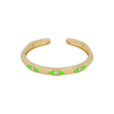 Buy You & Eye Green Evil Eyes Bangle Online for Women | Free 3-Hour Delivery in Dubai | Boom & Mellow UAE