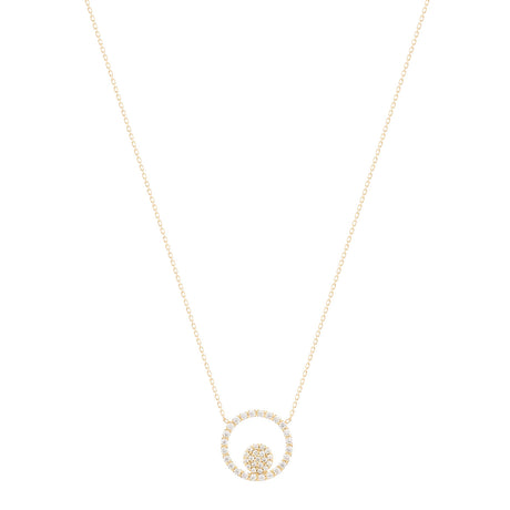 Buy Alexa Jewelry Pave Dot in Open Circle Necklace Online for Women | Free 3-Hour Delivery in Dubai | Boom & Mellow UAE