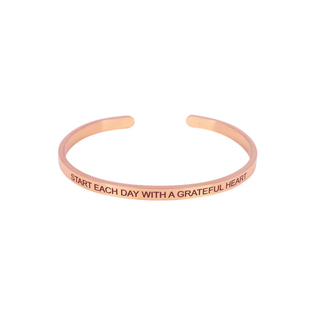 Buy You & Eye Start Each Day Mantra Cuff Bracelet Online for Women | Free 3-Hour Delivery in Dubai | Boom & Mellow UAE