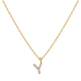 Buy Theia Gold Initial Necklace Online for Women | Free 3-Hour Delivery in Dubai | Boom & Mellow UAE