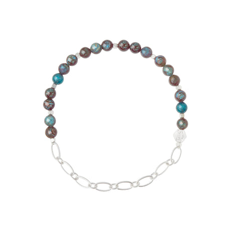 Buy Scout Curated Wears Half Chain and Blue Sky Jasper Bracelet Online for Women | Free 3-Hour Delivery in Dubai | Boom & Mellow UAE