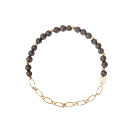 Buy Scout Curated Wears Half Chain and Lava Stone Bracelet Online for Women | Free 3-Hour Delivery in Dubai | Boom & Mellow UAE