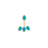 Buy By Delcy Turquoise Pear Drop with Extension Earring Online for Women | Free 3-Hour Delivery in Dubai | Boom & Mellow UAE