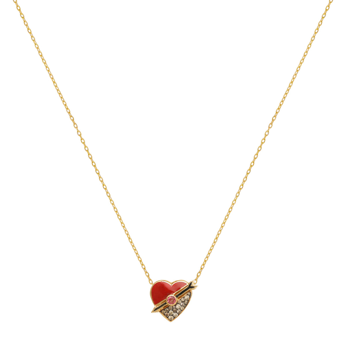 Buy J by Boghossian Red Mini Sienna Heart Necklace Online for Women | Free 3-Hour Delivery in Dubai | Boom & Mellow UAE