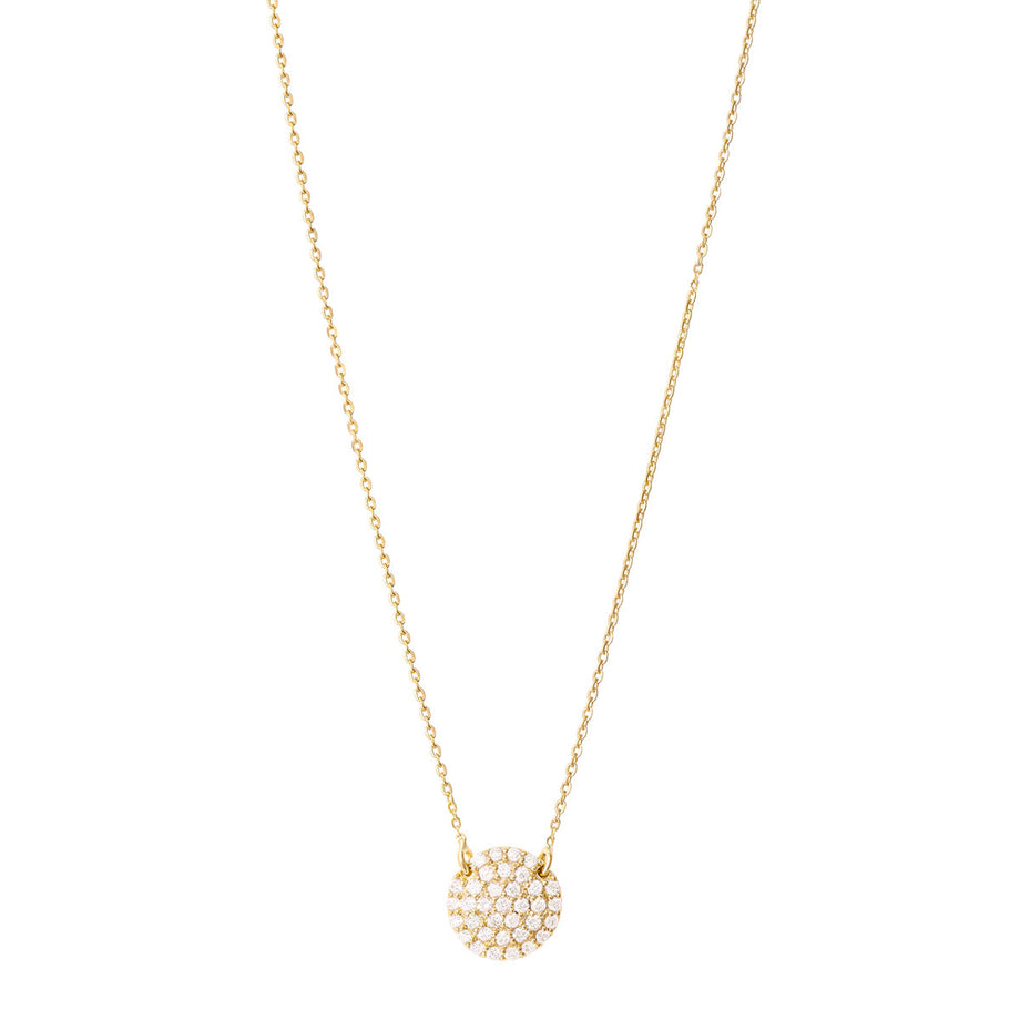 Diamond circle clearance necklace gold