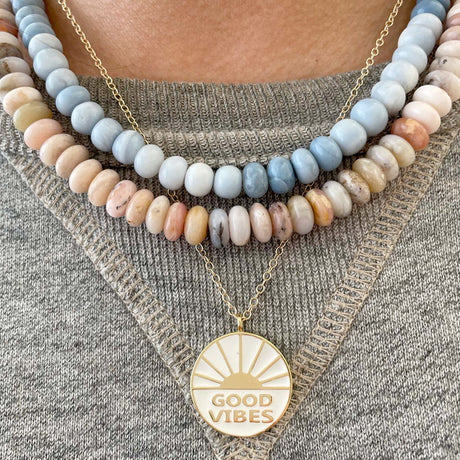 Buy Kris Nations Good Vibes Charm Necklace Online for Women | Free 3-Hour Delivery in Dubai | Boom & Mellow UAE