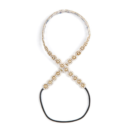 Buy Deepa Gurnani Ivory Auli Headband Online for Women | Free 3-Hour Delivery in Dubai | Boom & Mellow UAE