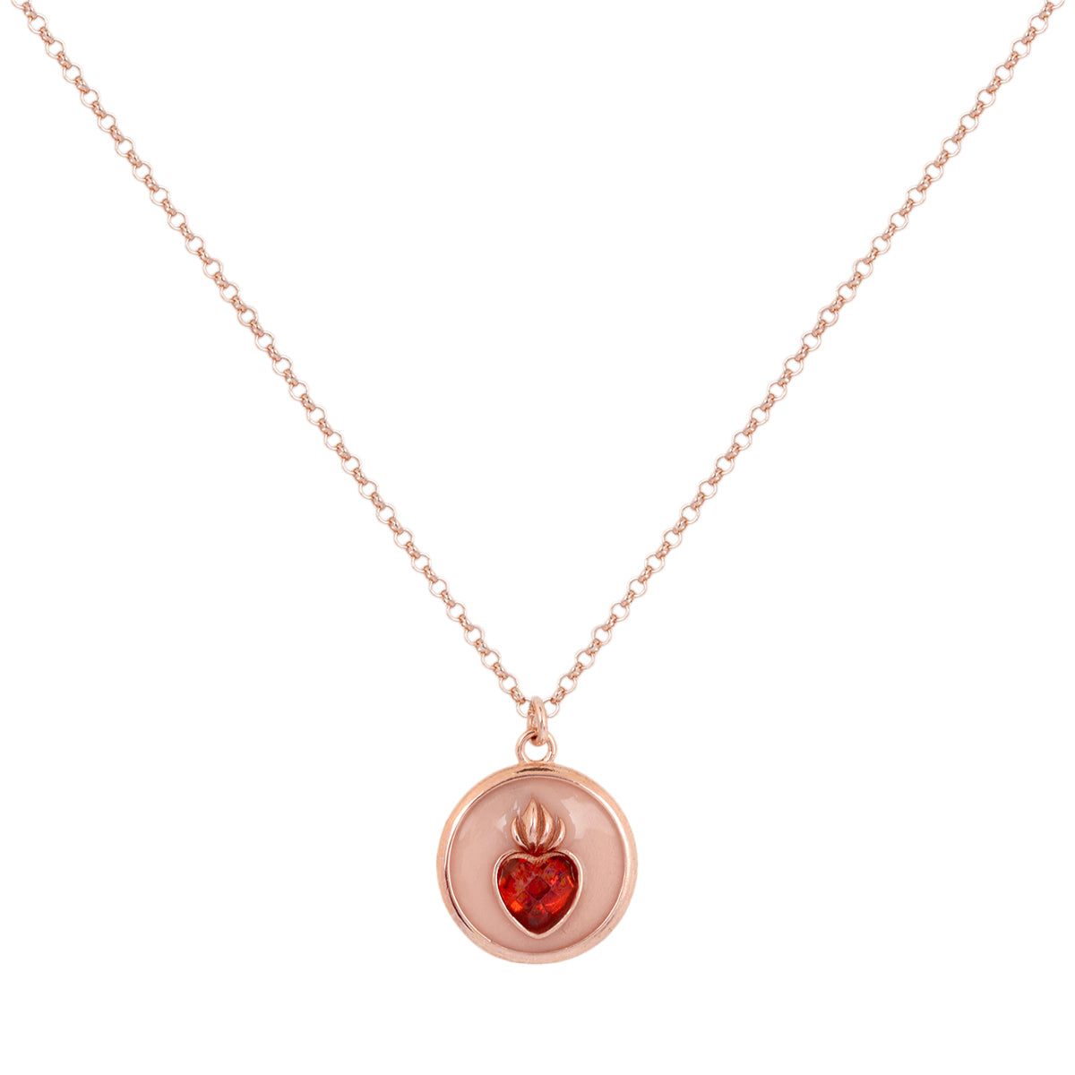 Buy Versari Flaming Heart Ruby Necklace Online for Women | Free 3-Hour Delivery in Dubai | Boom & Mellow UAE