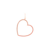 Buy Versari Half Pave Half Peach Dangling Heart Earring Online for Women | Free 3-Hour Delivery in Dubai | Boom & Mellow UAE