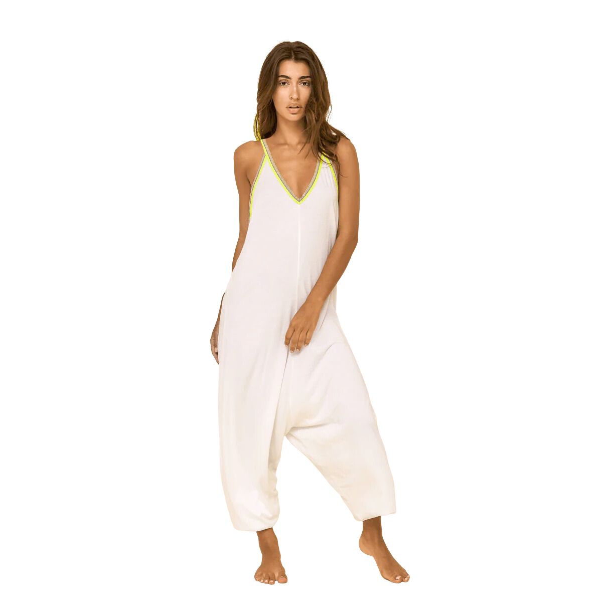 Buy Pitusa White Pima Jumpsuit Online for Women | Free 3-Hour Delivery in Dubai | Boom & Mellow UAE