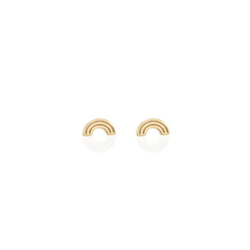 Kris Nations Lock & Key Stud Earrings